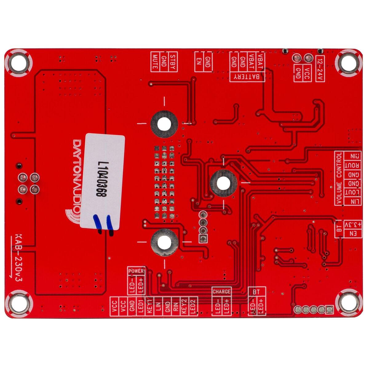 Dayton Audio KAB-230v3 2x30W Class D Audio Amplifier Board with Bluetooth 4.0 Dayton Audio KAB-230v3 2x30W Class D Audio Amplifier Board with Bluetooth 4.0